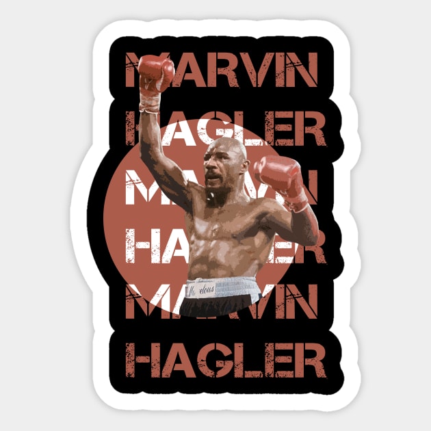 marvin hagler leg Sticker by aldistar